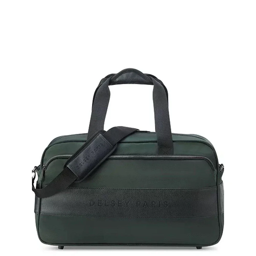 Delsey Paris Men's Dark Green Laptop Weekender Bag duffel bag, luggage